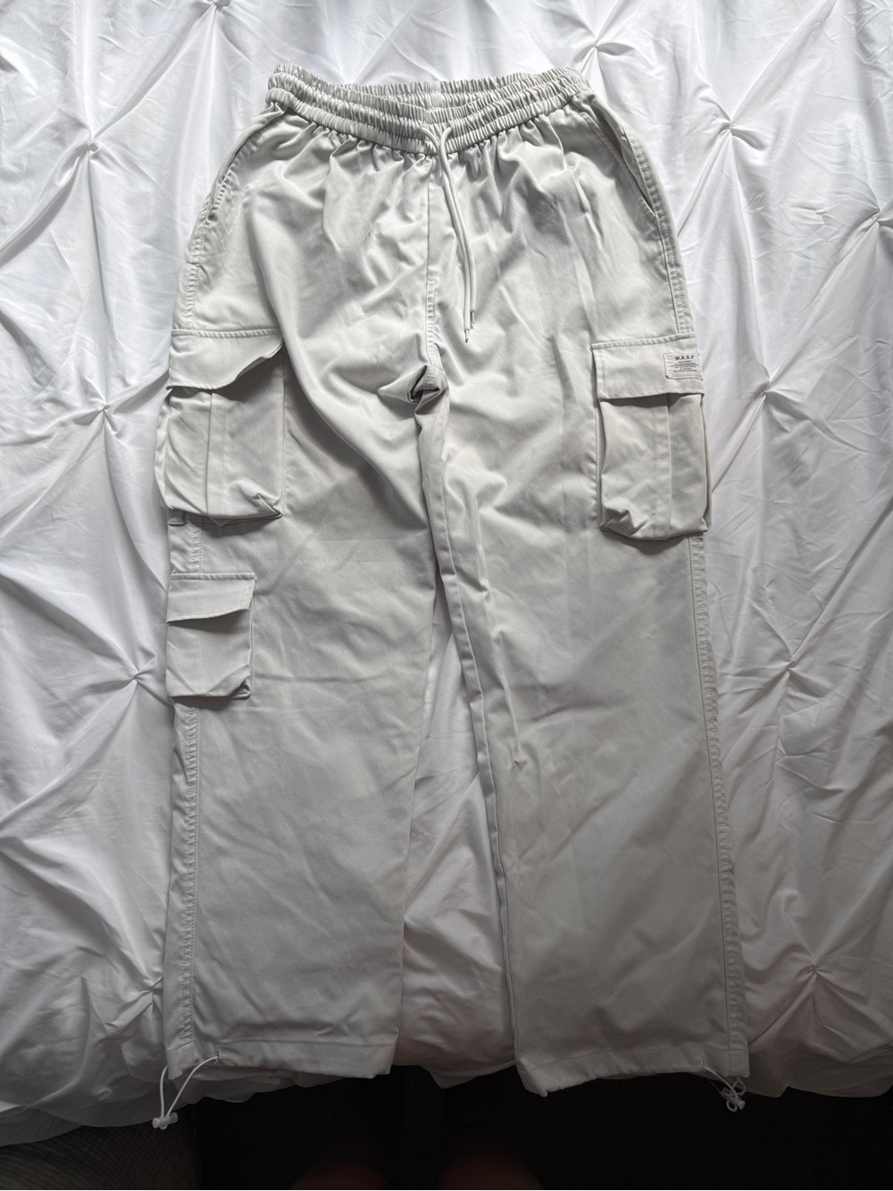 Cargo Jogger Pants White w.a.s.p